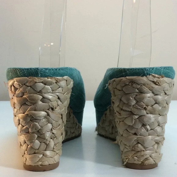 CL by Laundry Teal Green Platform Espadrilles - Picture 4 of 8